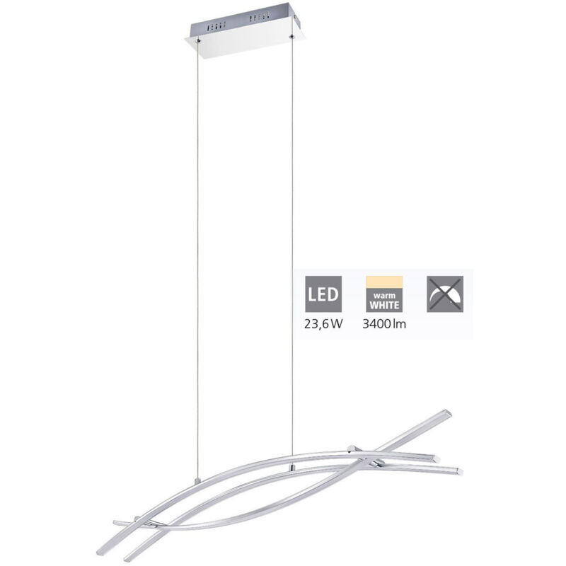 EGLO Suspension chrome design nevado led l90 cm - chrome