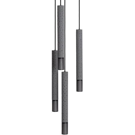 Suspension Ciment Dinska 4 Spots Gris