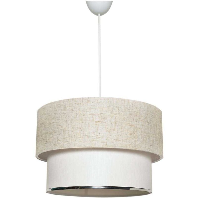 Cotecosy - Suspension moderne beige en coton Naia