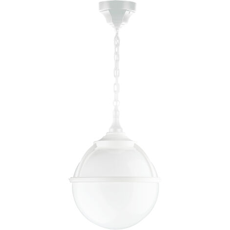 Suspensión clásica CLIC-CLAC GLOBO IP44 E27 42W Blanco