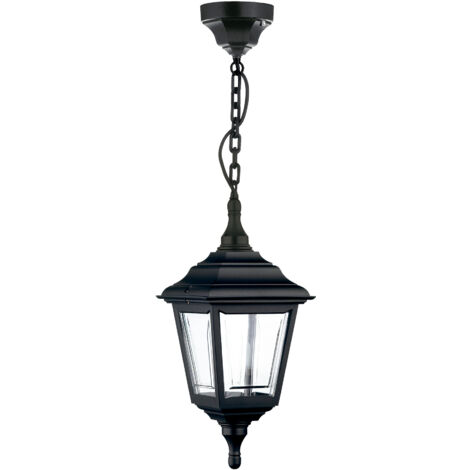 Suspension classique CLIC-CLAC 4 IP44 E27 42W Noir