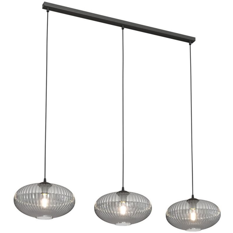 Suspension Coco, Métal, Plastique, Noir, 200x200x200 cm