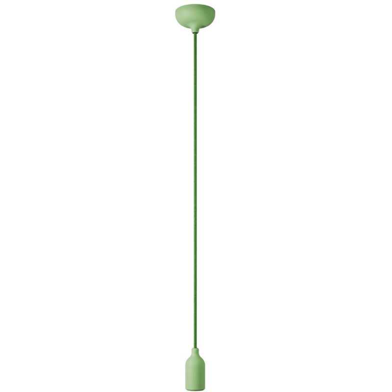 creative cables - Lampe suspendue en silicone coloré avec câble textile