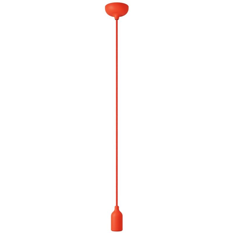 creative cables - Lampe suspendue en silicone coloré avec câble textile