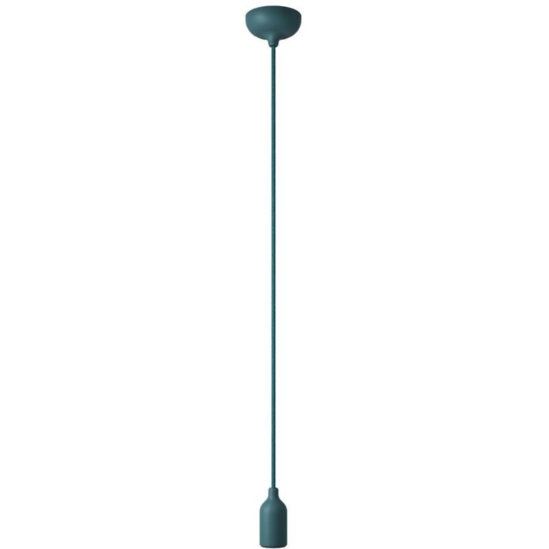 creative cables - Lampe suspendue en silicone coloré avec câble textile