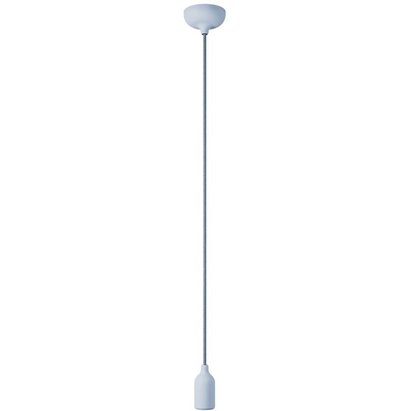 creative cables - Lampe suspendue en silicone coloré avec câble textile