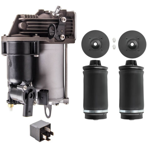 Suspension Compressor Pump for Mercedes ML W164 GL X164 & Rear Air Spring Bag