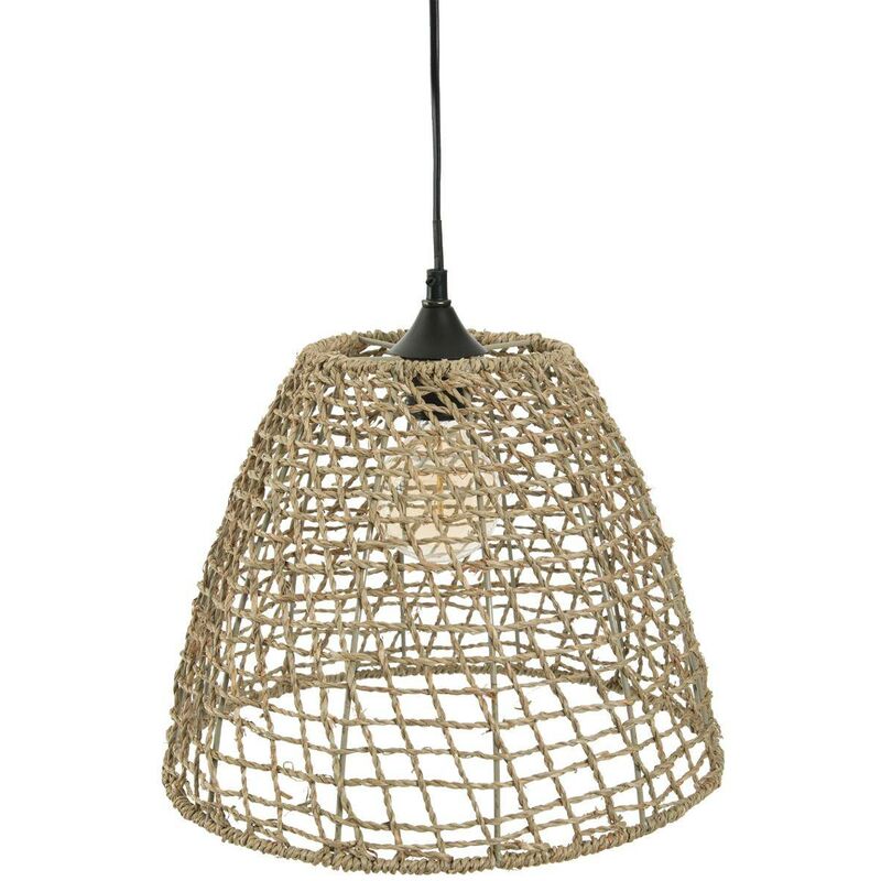 Suspension cône Jada D35 jonc Beige Atmosphera