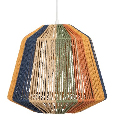 Suspension corde multicolore diam 29cm