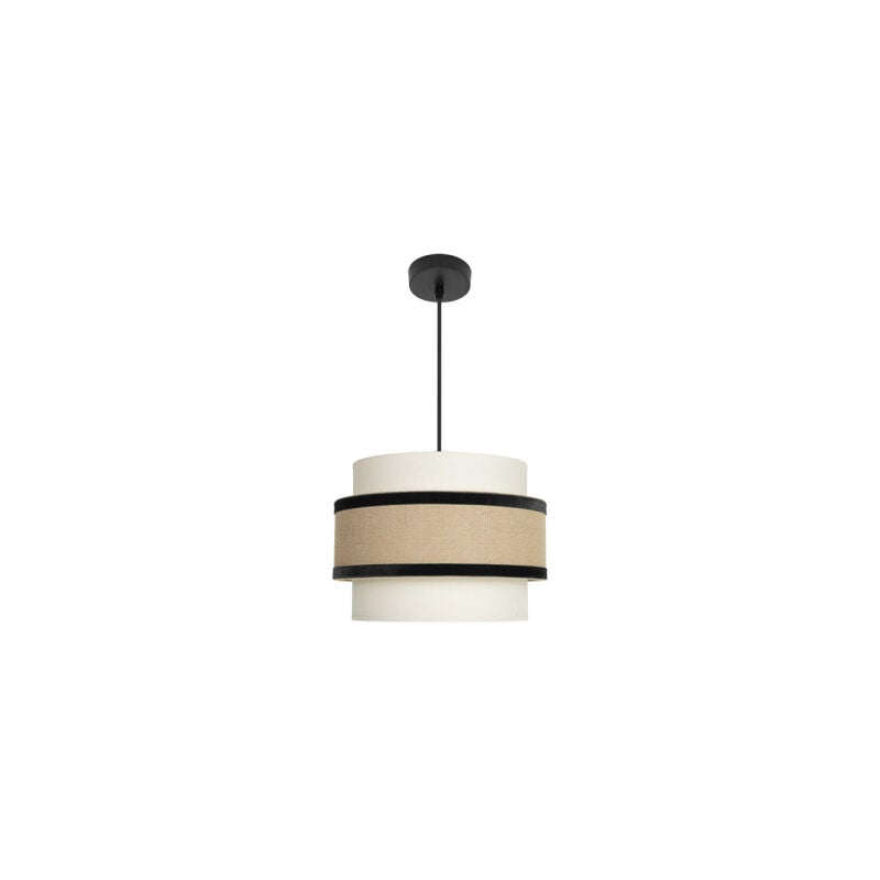 Fabrilamp - Cornalina lampe suspendue deceiling lamp 1x27 Beige/black 30d