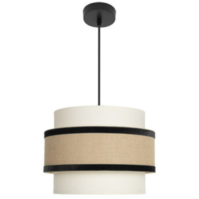 Fabrilamp - Cornalina lampe suspendue deceiling lamp 1x27 Beige/black 30d Fabrilamp - Cornalina lampe suspendue deceiling lamp 1x27 Beige/black 30d