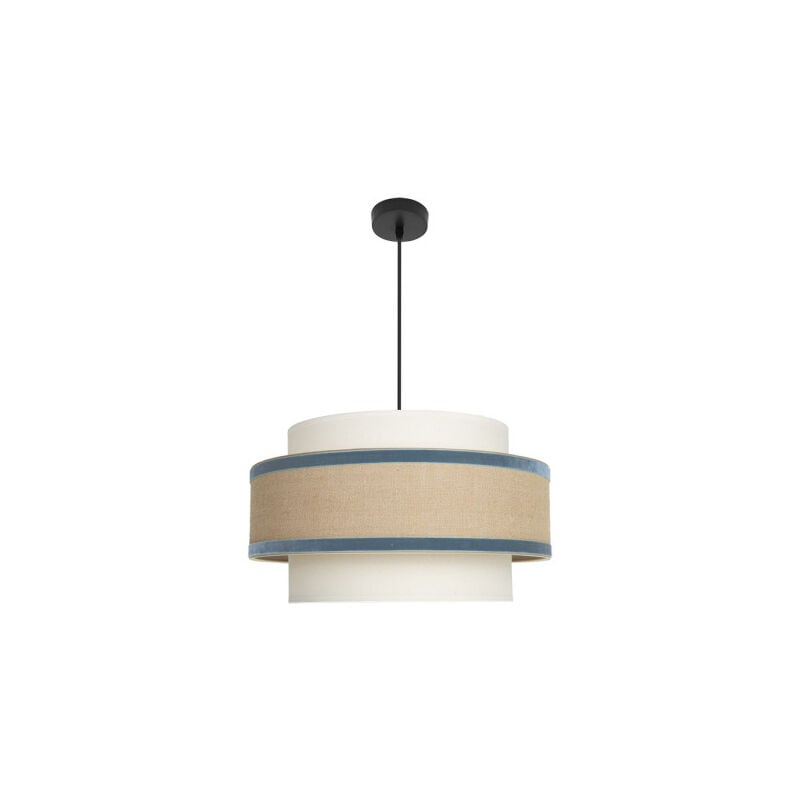 Lampe suspendue Cornaline 1x27 Beige/bleu