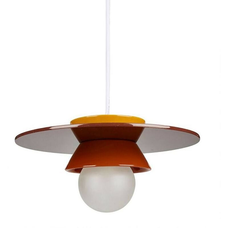 Suspension céramique Kendama orange D26