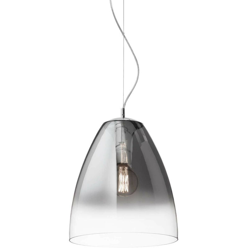 

Ideal Lux Audi-20 - 1 lámpara colgante de techo tipo domo, cromada, E27