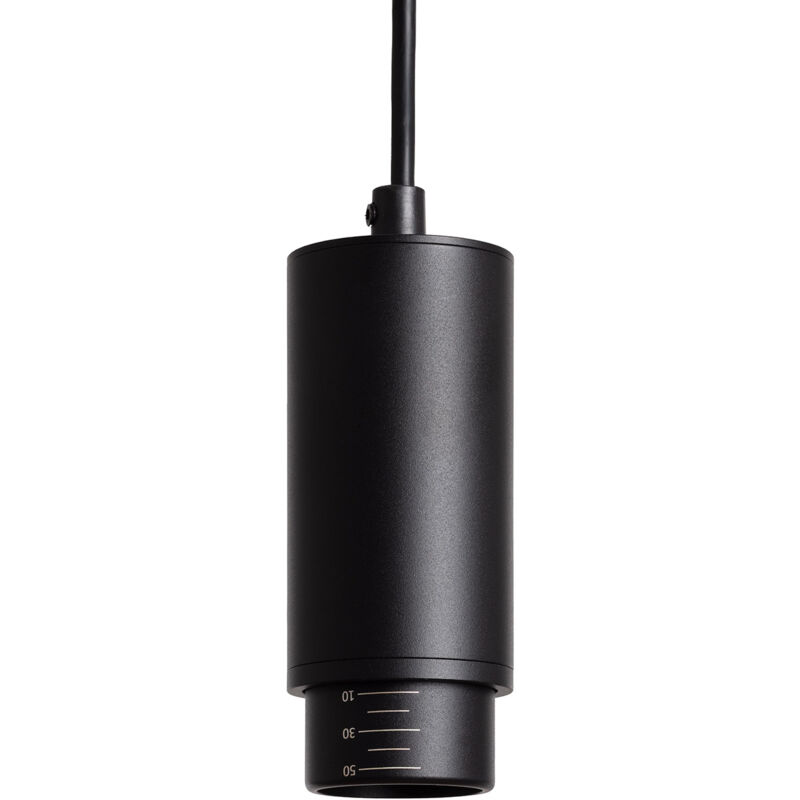 Suspension Aluminium Multiangle 10-50º pour Ampoule GU10 Noir Suspension Aluminium Multiangle 10-50º pour Ampoule GU10 Noir