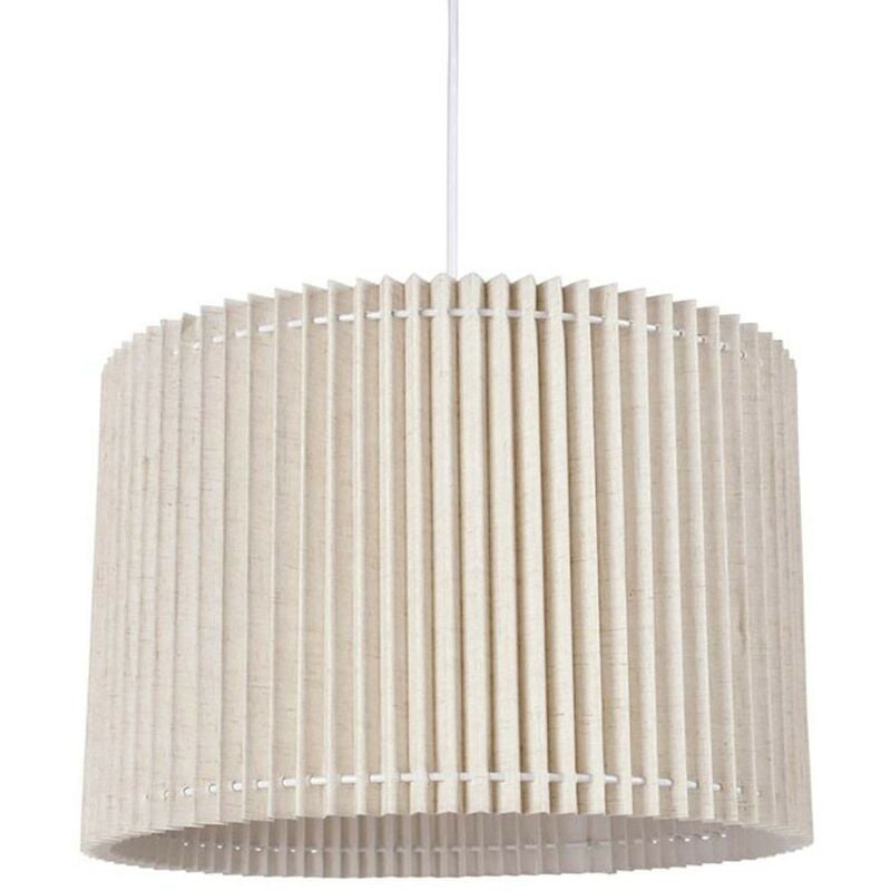 Suspension cylindrique lin métal Auréline écrue