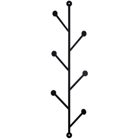 Suspensión de gancho de pared de metal Hook Negro