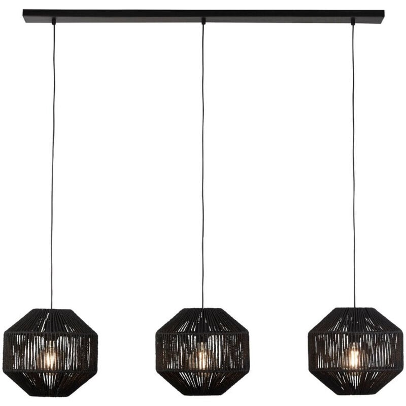3 Light Bar Svart hnge - Searchlight