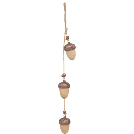 Suspension de Noël 3 Glands en Bois H 40 cm - Feeric Christmas