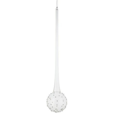 Suspension de Noël en verre transparent BUBBLE 8x h40 cm