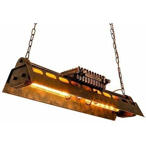 Suspension de plafond en fer forgé industriel Lampe suspendue Vintage luminaire suspension industrielle lustre de style Fer Lampe suspendue pour salon salle à manger bar au sous-sol
