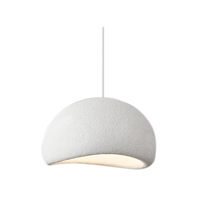 Suspension d'éclairage Wabi Sabi Boho en dôme de 30 cm E27, style moderne pour restaurant (ampoule non incluse).