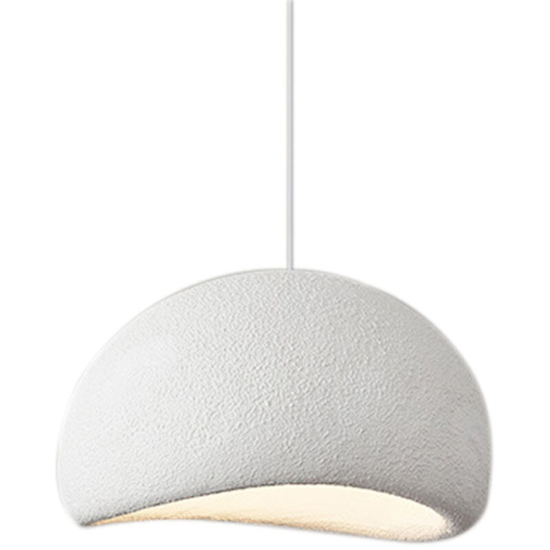 Suspension d'éclairage Wabi Sabi Boho en dôme de 30 cm E27, style moderne pour restaurant (ampoule non incluse).