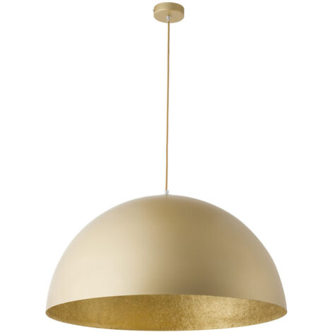 Suspension déco dôme rond laiton Ø50 E27 15W Sigma