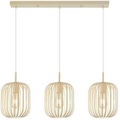 Suspension décorative 3xE27 23W IP20 – Beige