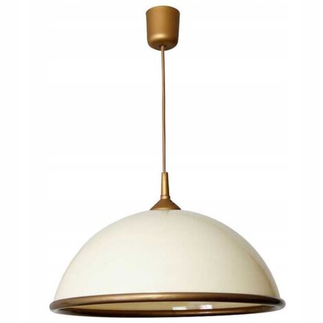 Suspension demi-lune crème/or 1xE27 15W Luminex cuisine