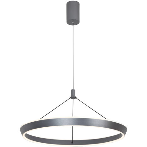 Suspension design anneau LED grise 30W Ottana Italux