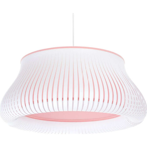 Suspension design blanche forme originale pour salon moderne - Ø 45 cm