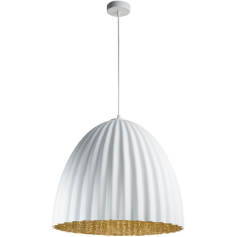 Suspension design blanche/or Ø70cm Telma E27 Sigma