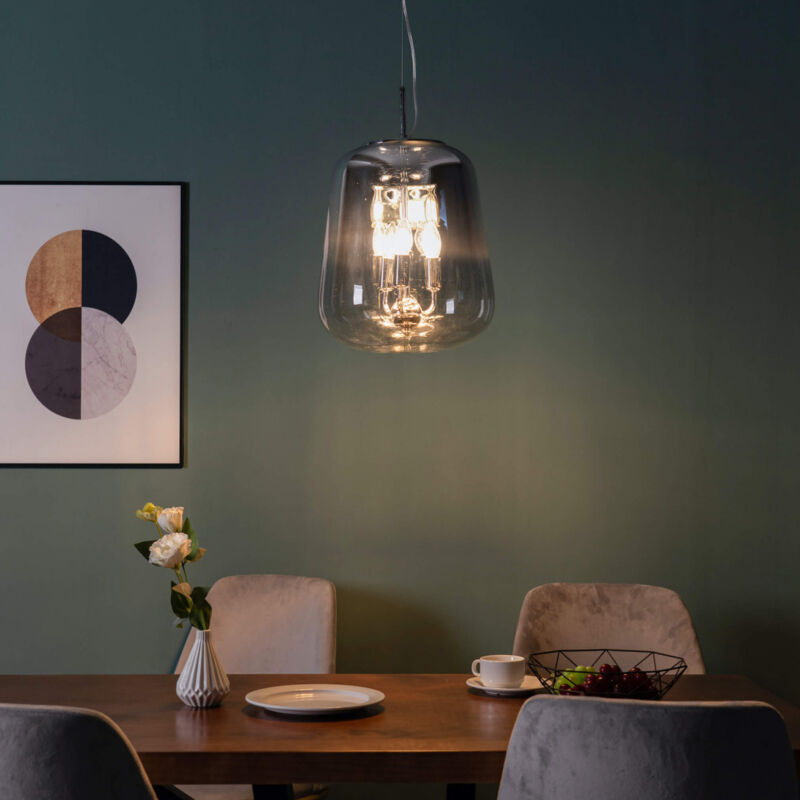 Kosilum - Suspension design et tendance en verre fumé dégradé - Manoli