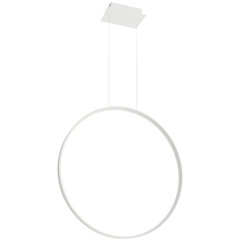 Suspension design lampe suspendue LED salle à manger anneau lumineux lampe de salon blanc
