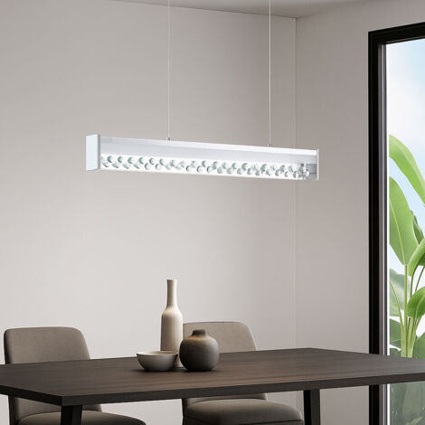 Suspension design LED suspension salon éclairage verre cristal chrome plafonnier Eglo 93562
