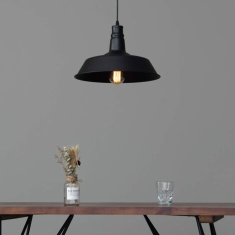 Suspension design noire industrielle XENA - Noir