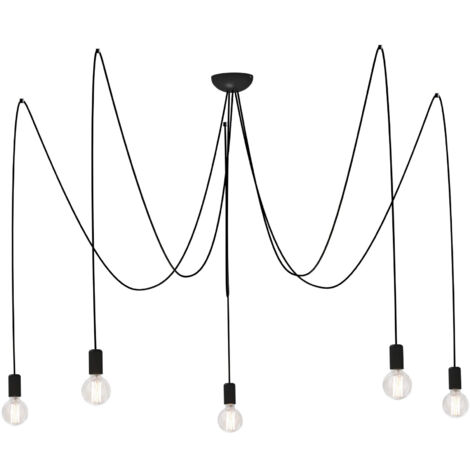 Suspension design Nowodvorski Spider noire 5xE27 Ø300cm