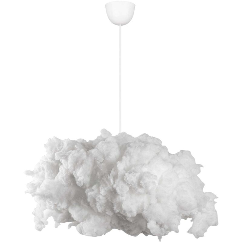 Cotecosy – Suspension nuage en coton 80 cm – Abat-jour blanc 60 x 45 cm – Luminaire design pour ambiance apaisante – Compatible ampoule E27 Cotecosy – Suspension nuage en coton 80 cm – Abat-jour blanc 60 x 45 cm – Luminaire design pour ambiance apaisante – Compatible ampoule E27