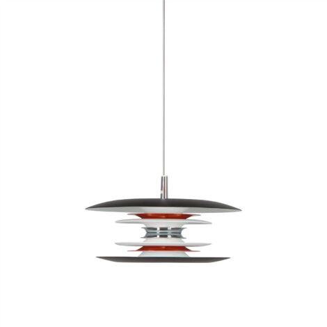 Suspension DIABLO en Métal et Noir mat Hauteur 12 Cm