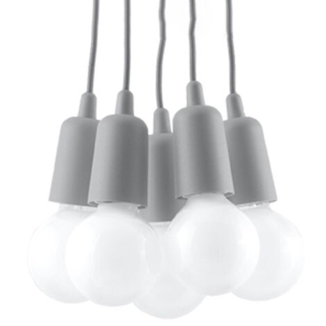 Suspension Diego PVC 5xE27 Sollux