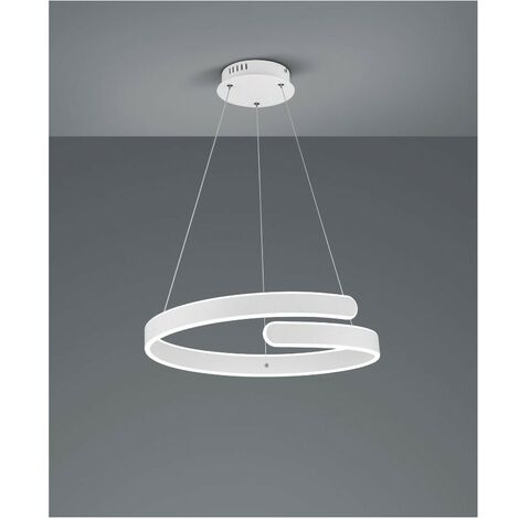 Suspensión Diseño Espiral Led Dimmer 4000k Parma White Trio Iluminación