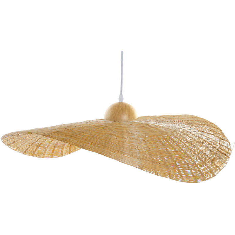 Plafonnier Bambou 70X70X10 Pamela Naturel Plafonnier Bambou 70X70X10 Pamela Naturel