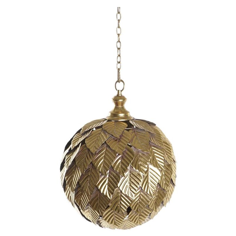 Plafonnier dkdhomedecor or (30 x 30 x 39 cm)