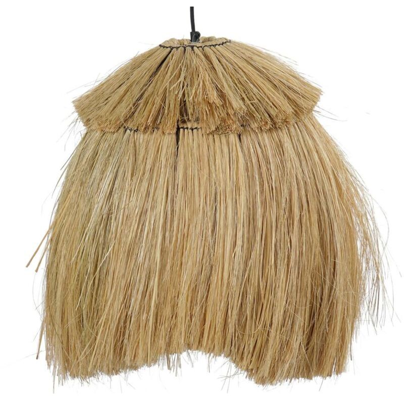 Plafonnier dkd home decor métal naturel 40 w jute (45 x 45 x 55 cm)