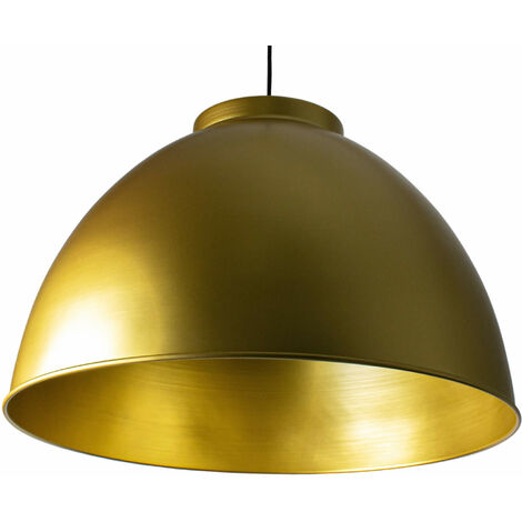 main image of "Suspension dome metal dore Lustre Plafond Luminaire XXL LED"
