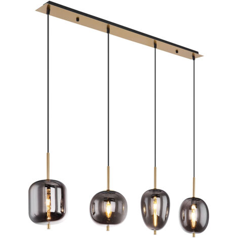 Suspension dorée Blacky I 4 lumières - 15345-4MM