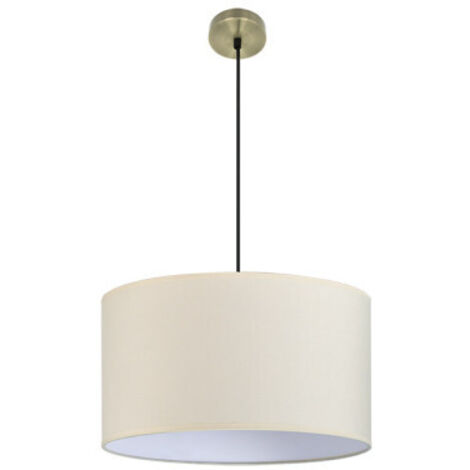 Suspension Dori 3xe27 Cuir/beige Regx50x50 Cm Sans Diffuseur