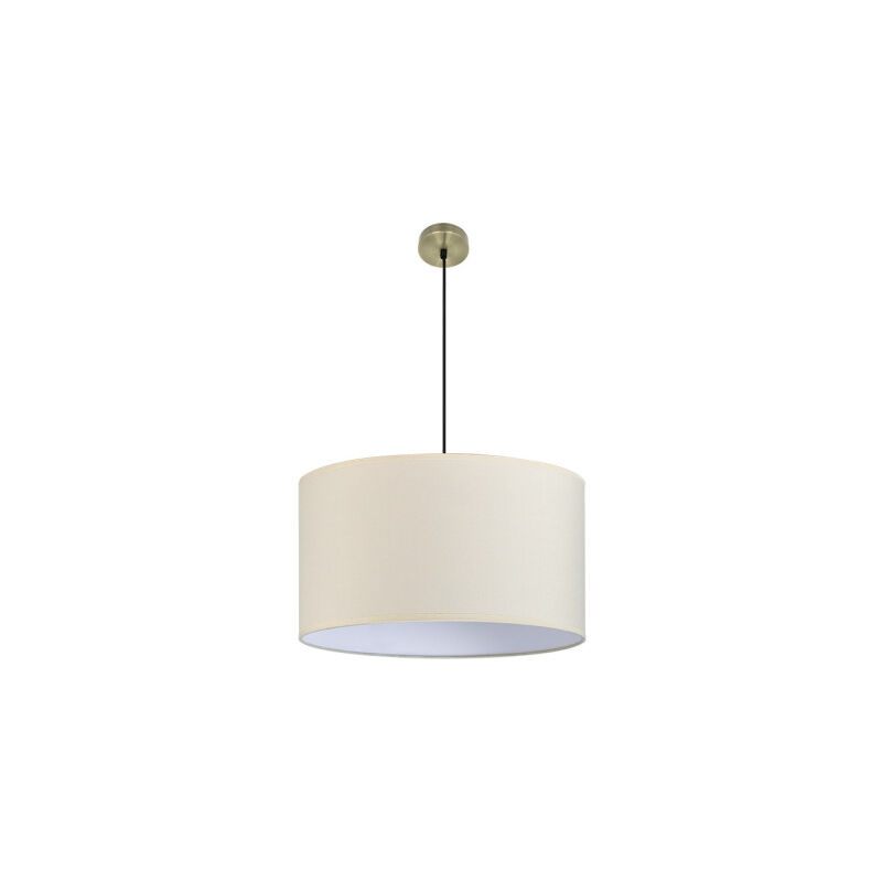 ABRILA AKUNADECOR Lampe à suspension modèle Dori beige avec abat-jour de 60 cm ABRILA AKUNADECOR Lampe à suspension modèle Dori beige avec abat-jour de 60 cm