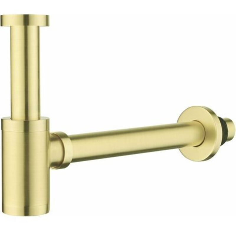 Laiton Siphon de Lavabo,Universel Syphon Design 1 1/4 x 32mm, Réglable Anti Odeur Dorée, Or Brossé
